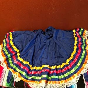 Little girls Jalisco folklorico skirt